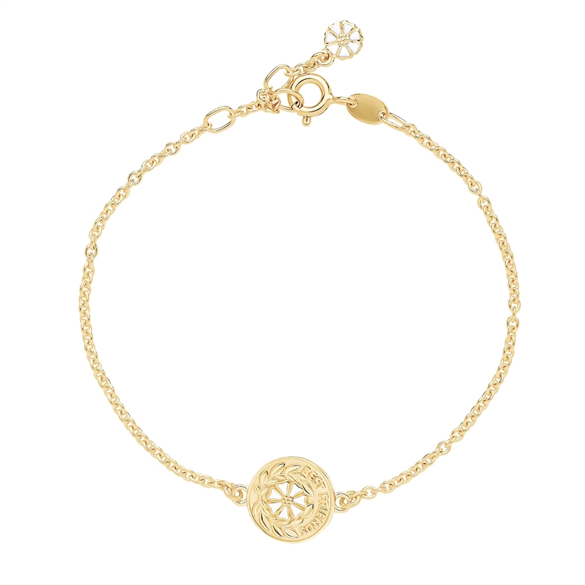 Lund Copenhagen Armband Margerite 24 kt. Vergoldet Silber**