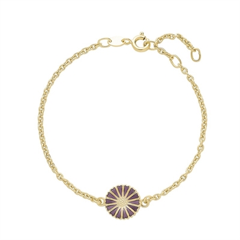 Marguerit Armband von Lund Copenhagen mit lila Blume