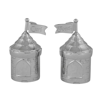 NOA Kids - Schlosskästchen für Zahn und Haarlocke (verzinnt)