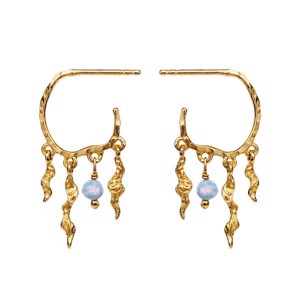 Bayou Ohrringe in vergoldetem Silber von Maanesten - 9664a