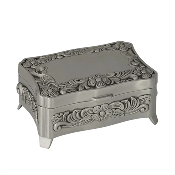 NOA Kids - Schmuckkästchen mit vergoldeter Schleife (verzinnt) (8x8cm)