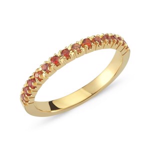 Ring Perá aus 14 Karat Gold mit orangefarbenem Saphir