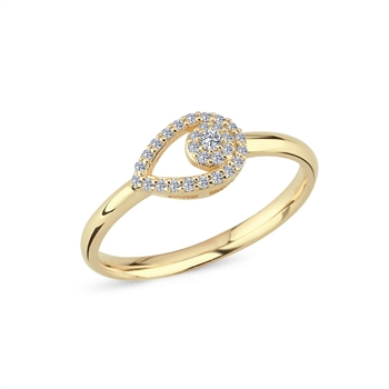 Mira-Diamantring in 14 kt. Gold m 0,16 ct Brillant A2502