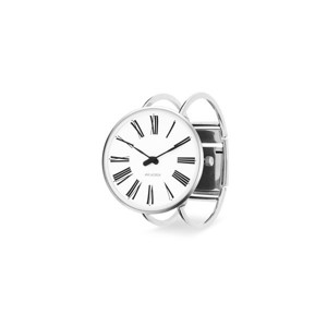 Bangles Uhr Römisches Zifferblatt, Stahlband. Arne Jacobsen 53302-2018