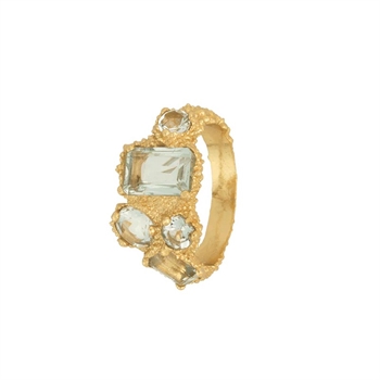 Amethyst Pond Ring in vergoldetem Silber von House of Vincent