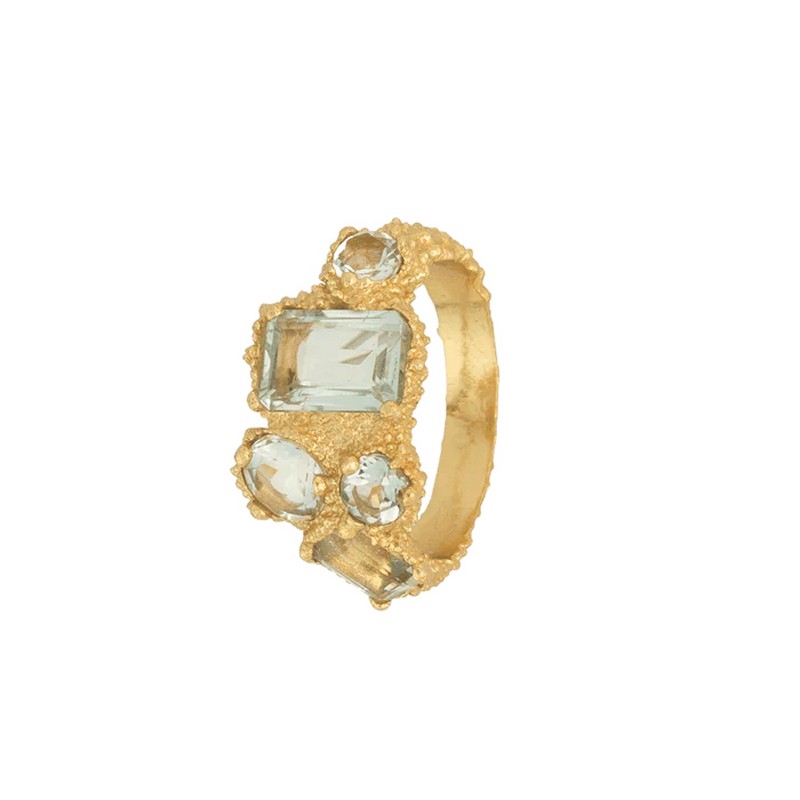 Amethyst Pond Ring in vergoldetem Silber von House of Vincent