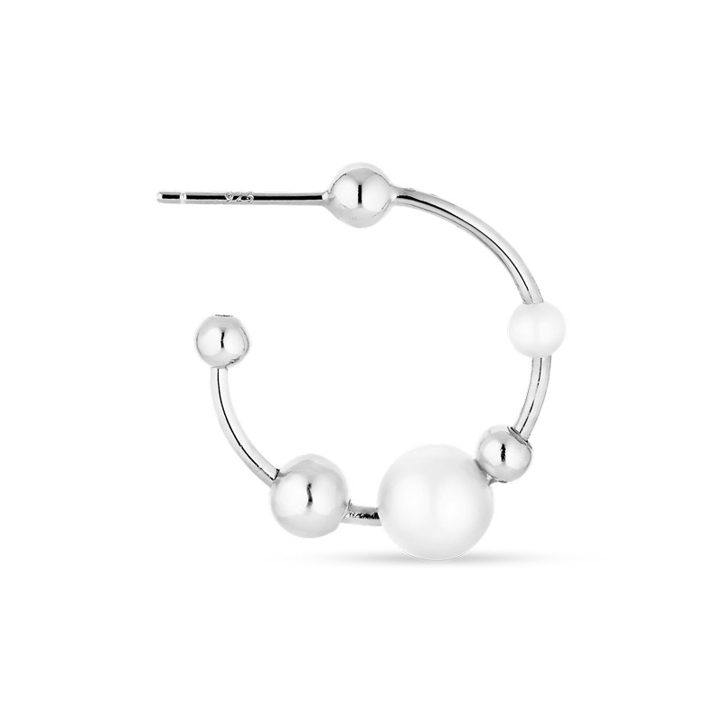 Jane Kønig Big Pearl Atomic Hoop APH-SS24-S