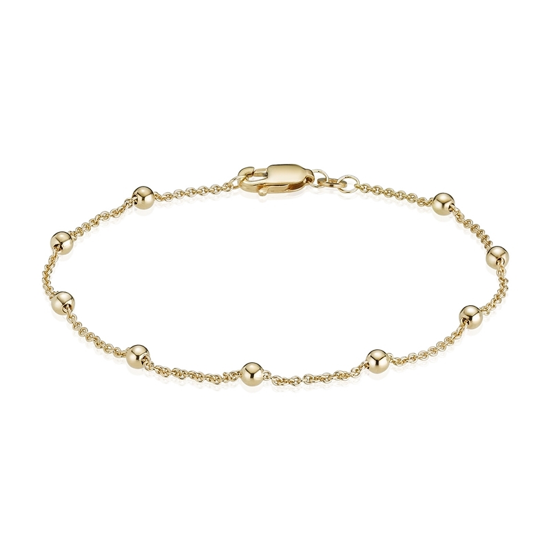 Kugelkette armband aus 8 kt. Gold. SPAREN SIE 15% RABATT