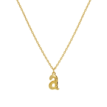 Alphabet-Halskette in vergoldete silber 2744A