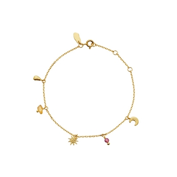 Maanesten Addison armband in vergoldete silber 8686a