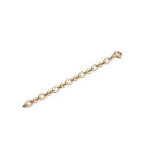 Enamel - Chunky Anklet Extender Kettenverlängerer in vergoldete silber