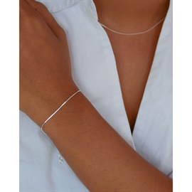 Naomi-Armband in glänzend silber von Enamel | B102S
