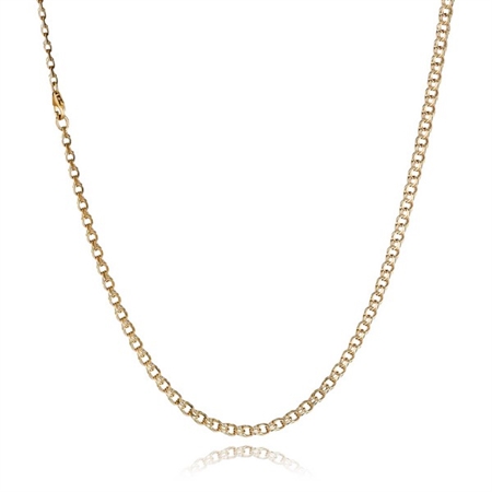 Bismark 8 Kt Gold Halskette (verschiedenen Breiten und Längen)