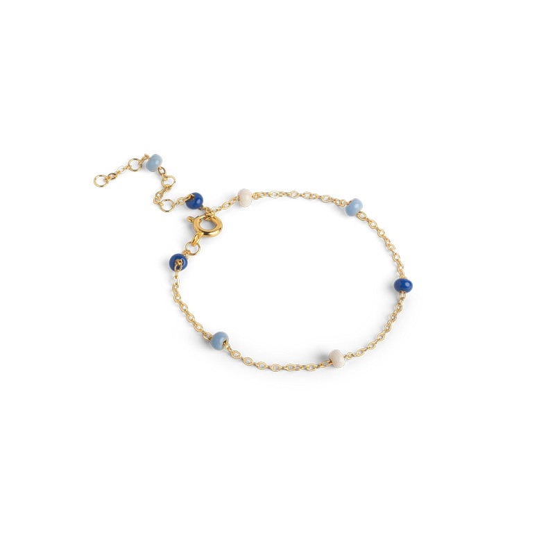 Enamel - Lola MARINE Ohrringe in vergoldete silber