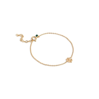 Enamel Four-Leaf Clover Armband in Vergoldet Silber B148GM