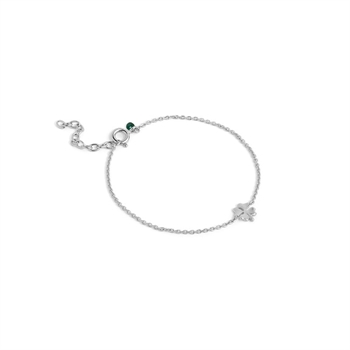 Enamel - Four-Leaf Clover Armband in Silber