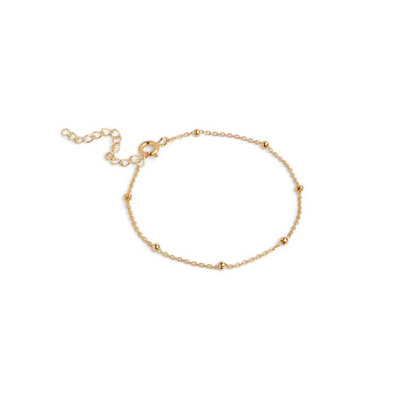 Enamel - Beaded Chain Armband in Vergoldet Silber