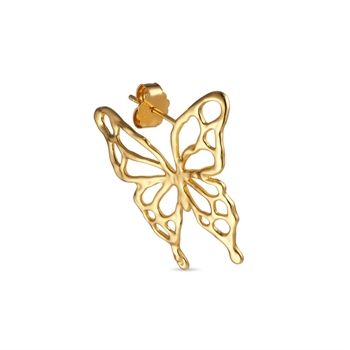 Jane Kønig - Butterfly ohrring in vergoldete silber