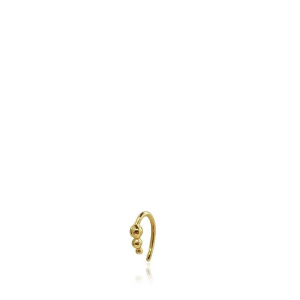Vergoldete Perlenohrringe silber von Siste z1093gs
