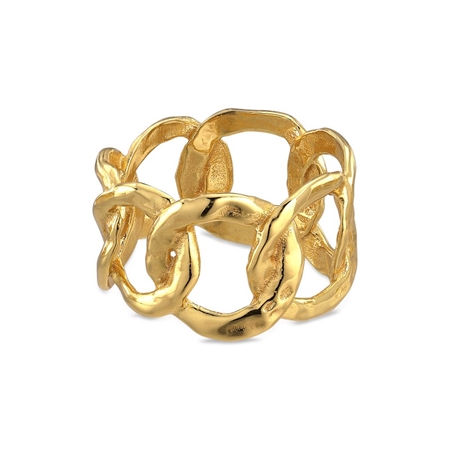 Jane Kønig Großraum-Link vergoldeter ring  BSLR-AW23-G