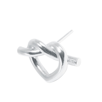 Tied Heart Stud in Silber von Jane Kønig 2