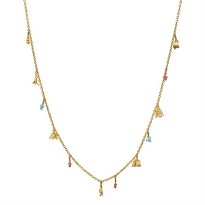 Olga Bonne - Bluebell Halskette in vergoldete silber 2641a