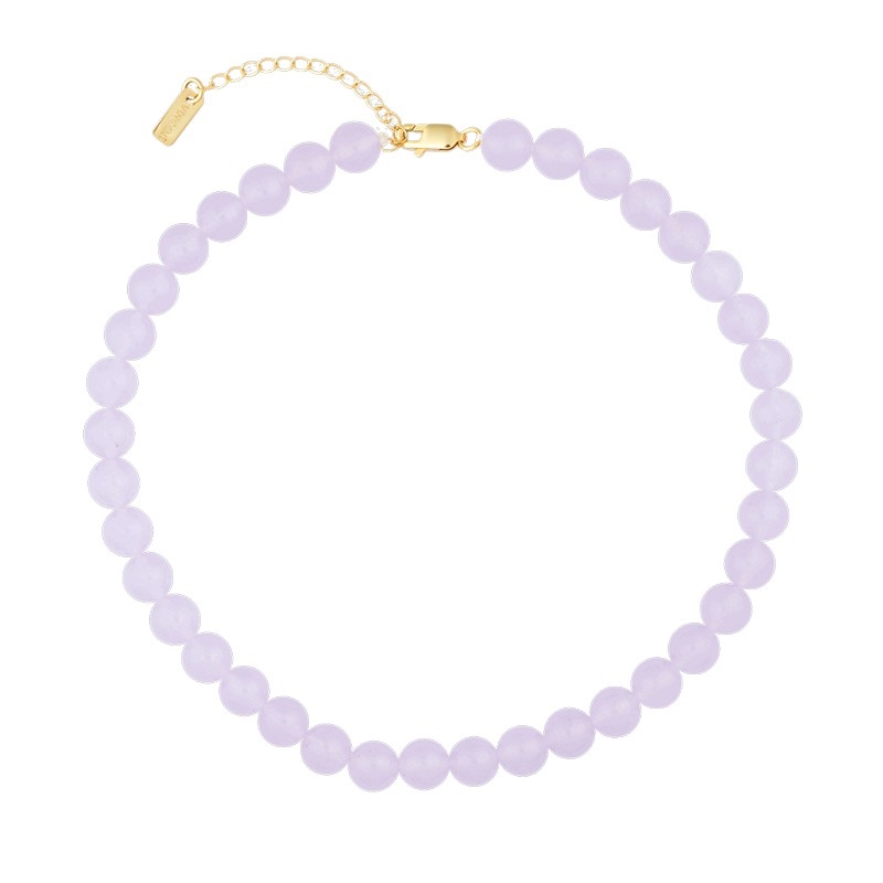 Die wunderschöne Chunky Lavender Perlenkette von House of Vincent