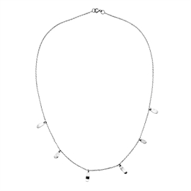 Akelei-Halskette in silber von Maanesten 2648c