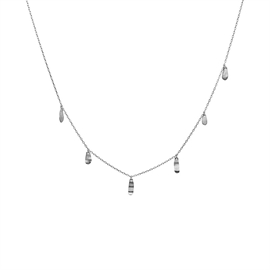 Akelei-Halskette in silber von Maanesten 2648c