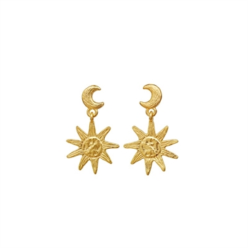 Cyra Ohrringe in vergoldete silber von Maanesten 10005A