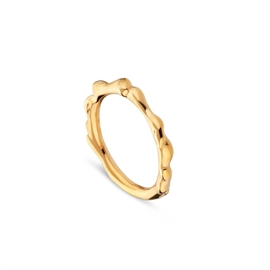 Jane Kønig Drippy vergoldeter ring  silber | DR-AW22-G