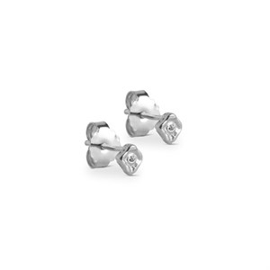 Enamel - Liana Ohrstecker mit Zirkonen in silber 
