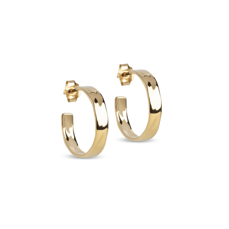 Enamel Sandra Narrow Hoops in vergoldete E392G