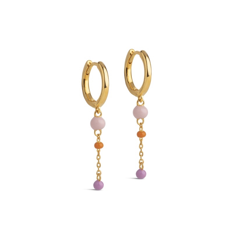 Lola Bold BLUSH Ohrringe in vergoldete silber von Enamel