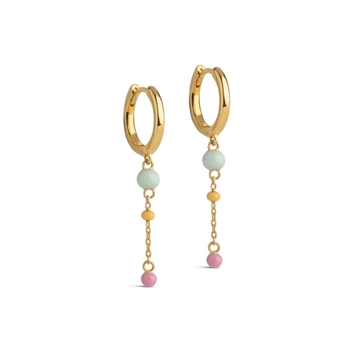 Lola Bold Rainbow Ohrringe in vergoldete silber von Enamel