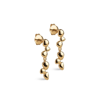 Enamel Nala Ohrringe in vergoldetem Silber