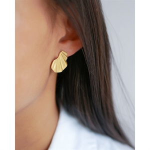 Wellen-Ohrringe vergoldete silber von Enamel E70GM