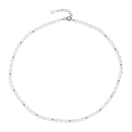 MerlePerle - Halskette silber mit Perlen MPN-10724-S