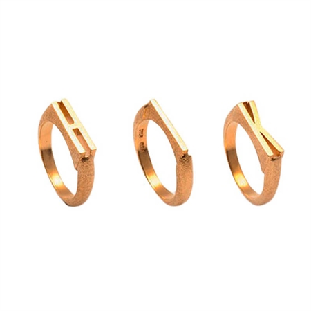 Heiring Buchstabenring Initials 52-4-0-Ring