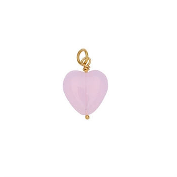 Pico Copenhagen French Grande Heart Anhänger in Soft Rose