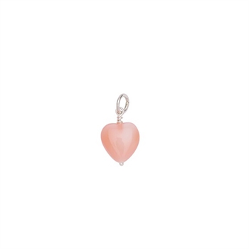Pico Copenhagen - French Heart Anhänger versilbertes Messing - Coral