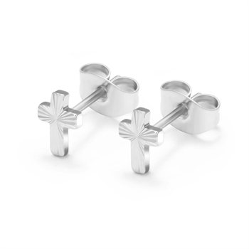 100% Titanium Kreuz Ohrringe aus Titanium