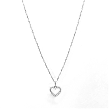 Herzanhänger in Silber mit eleganter Silberkette