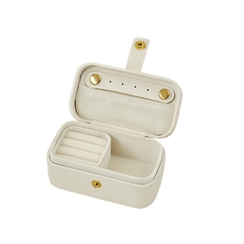 Kleines Reiseschmuckkästchen in Off white glimmer