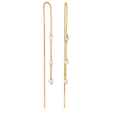 Nordahl Jewellery - Ohrringe aus vergoldete silber mit Perlen