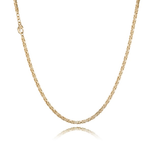 Königskette - 8 kt. Gold Halskette (Verschiedenen Größen und Längen)
