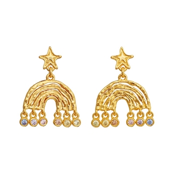 Maanesten Kimi Ohrringe aus Vergoldet Silber mit farbigen zirkonia