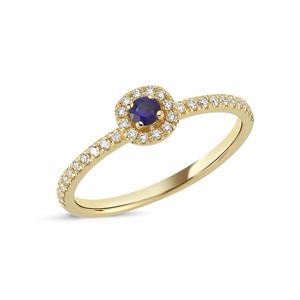 Ring mit blauem Saphir aus 14 Karat Gold von Sofia by Nuran