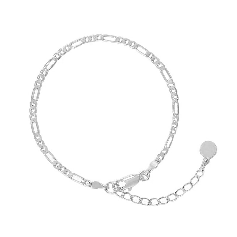 MerlePerle armband - Figaro i silber