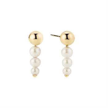 Carly Perlenohrringe in vergoldetem MerlePerle ME-228-gp
